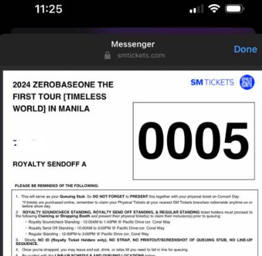 BRONNYJ (@jlcastillo333) on Twitter photo TICKET ASSISTANCE FOR ππππ ππ ππππππ
ππ ππππ βππππ πππππ πππβ ππ ππππππ
August 2, 2025
MALL OF ASIA ARENA
-Early time stamp
-Ticket is under your name
-No ticket, no payment
#LE_SSERAFIM #EASY_CRAZY_HOT_IN_MANILA TICKET ASSISTANCE FOR ππππ ππ ππππππ
ππ ππππ βππππ πππππ πππβ ππ ππππππ
August 2, 2025
MALL OF ASIA ARENA
-Early time stamp
-Ticket is under your name
-No ticket, no payment
#LE_SSERAFIM #EASY_CRAZY_HOT_IN_MANILA