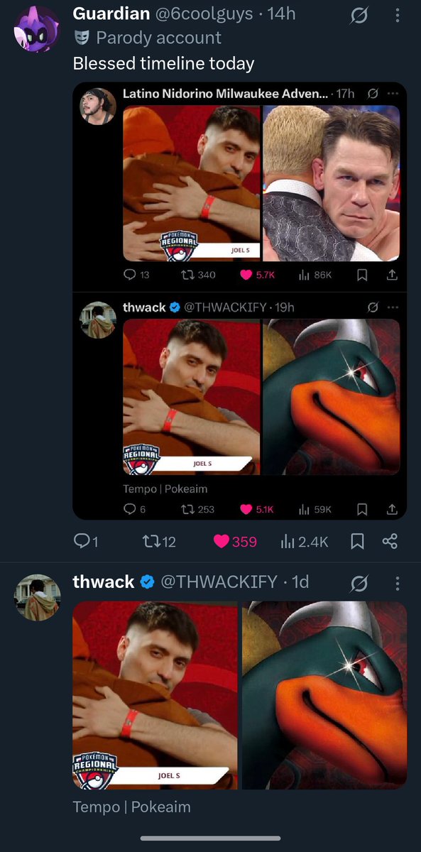 Blessed timeline today