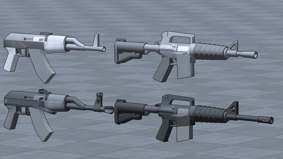 FACELIFTSTUDIO's tweet image. Some touchups to old guns. #RobloxDev #madnesscombat