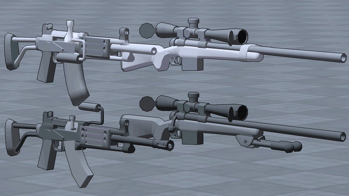 FACELIFTSTUDIO's tweet image. Some touchups to old guns. #RobloxDev #madnesscombat