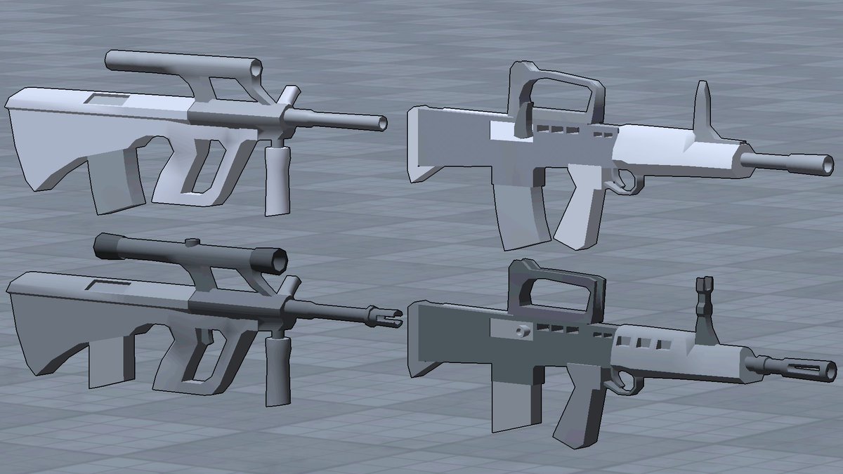 FACELIFTSTUDIO's tweet image. Some touchups to old guns. #RobloxDev #madnesscombat