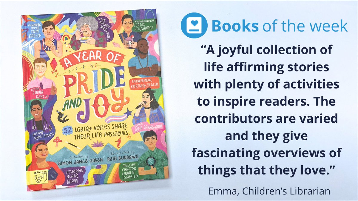 Peters (@petersbooks) on Twitter photo Our Book of the week is a joyful collection of LGBTQ+ life affirming stories, A Year of Pride and Joy by <a href="/simonjamesgreen/">Simon James Green</a> and illustrated by Ruth Burrows 🏳️🌈
Published by @magiccatpublishing
Read more: peters.co.uk/books-of-the-w… Our Book of the week is a joyful collection of LGBTQ+ life affirming stories, A Year of Pride and Joy by <a href="/simonjamesgreen/">Simon James Green</a> and illustrated by Ruth Burrows 🏳️🌈
Published by @magiccatpublishing
Read more: peters.co.uk/books-of-the-w…