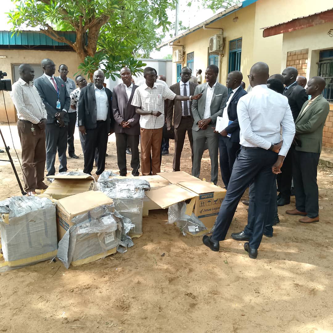 The HBS Steering Committee met yesterday at NBS to approve the questionnaire for the survey. The meeting ended with a hand over of tablets and power banks  by UNDP to NBS for fieldwork. #HBS #StatisticsSS