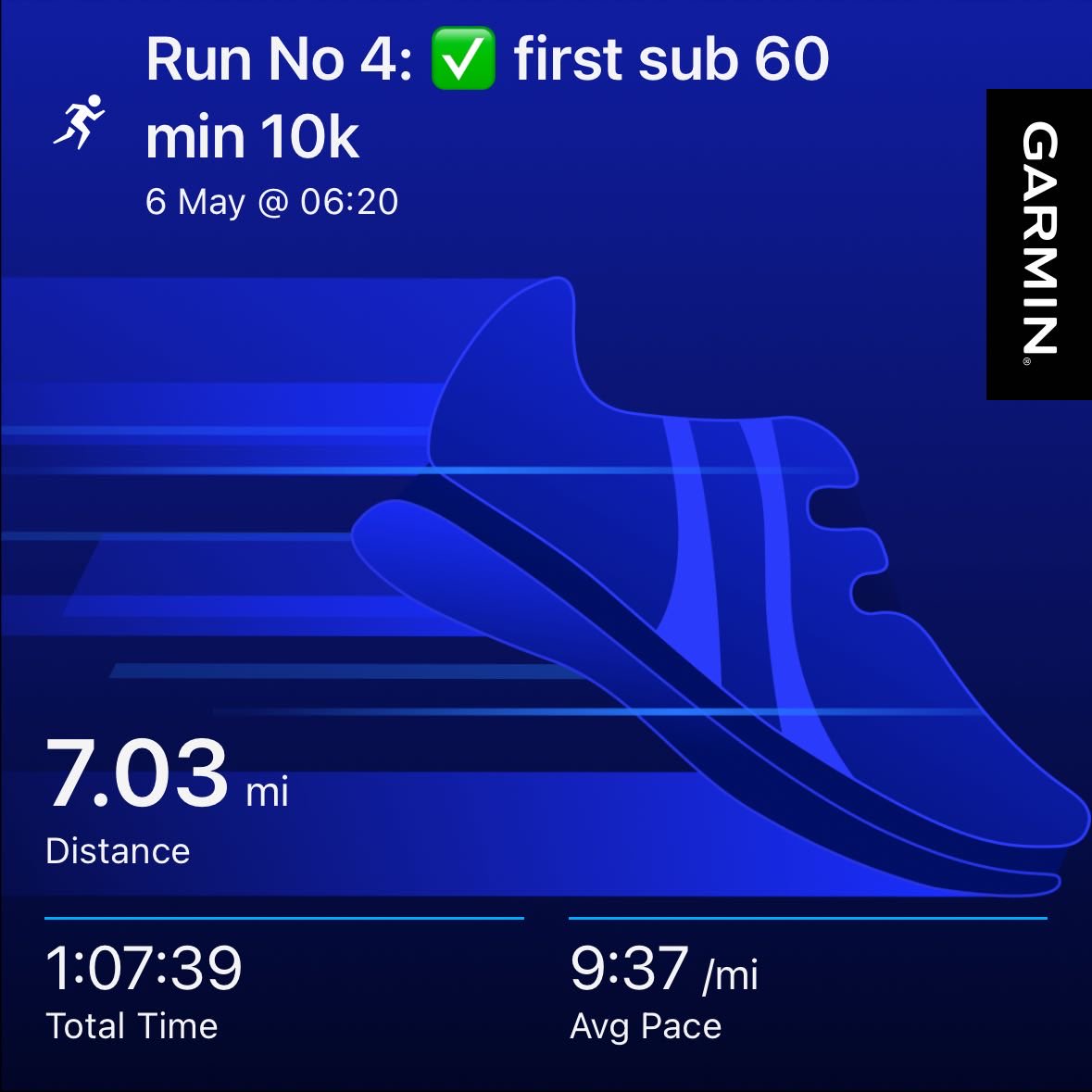 4th run in 7 years. Always heed the call.

#heedthecall 
#keeppoundin
#justbebetter
#noexcuses
#garmin
#brooks