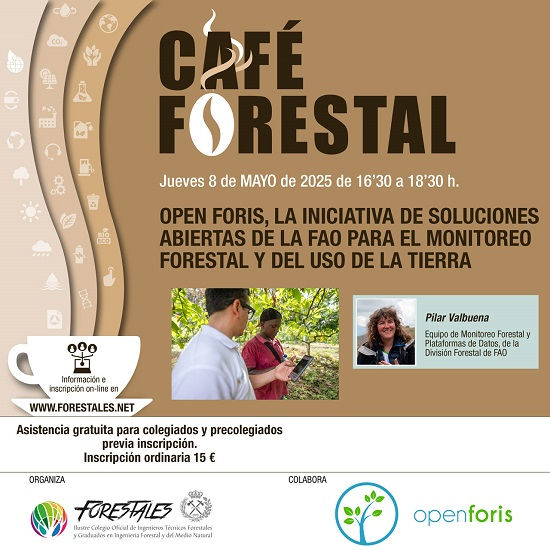Ingeniería Forestal (@ingforestal50) on Twitter photo Conoce la plataforma <a href="/OpenForis/">Open Foris</a> en nuestro #CafeForestal de la mano de @soyforestal "OPEN FORIS, la INICIATIVA de SOLUCIONES ABIERTAS de la <a href="/FAO/">Food and Agriculture Organization</a> para el MONITOREO FORESTAL y del USO de la TIERRA".
Jueves, 8 de mayo.
Más info: forestales.net/contenidos/caf… Conoce la plataforma <a href="/OpenForis/">Open Foris</a> en nuestro #CafeForestal de la mano de @soyforestal "OPEN FORIS, la INICIATIVA de SOLUCIONES ABIERTAS de la <a href="/FAO/">Food and Agriculture Organization</a> para el MONITOREO FORESTAL y del USO de la TIERRA".
Jueves, 8 de mayo.
Más info: forestales.net/contenidos/caf…