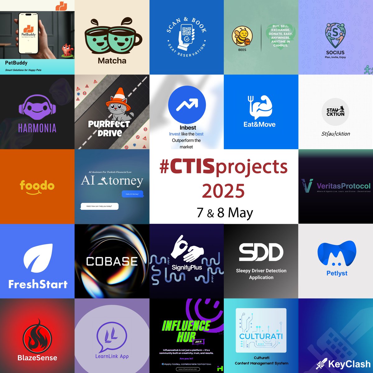 On Wed May 7th and Thu May 8th, between 08:30 – 17:30, CTIS will organize its annual Senior Projects Demo Day and Poster Presentations for 2025. The event will be held at CTIS Department, East Campus, C-Building. Everyone is invited to this event. #CTISProjects #CTISevents
