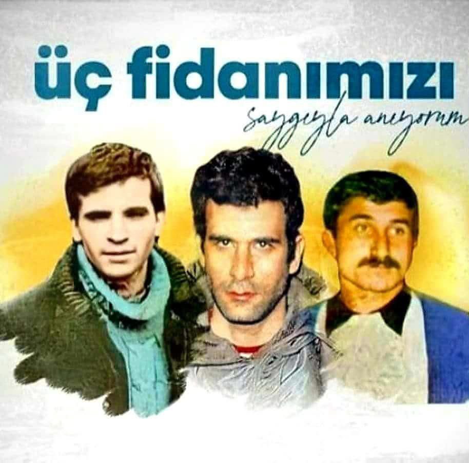 Üç yürek,Üç fidan,Üç güzel insan'' saygıyla anıyoruz...

#DenizGezmiş #YusufAslan #Hüseyinİnan #6Mayıs1972