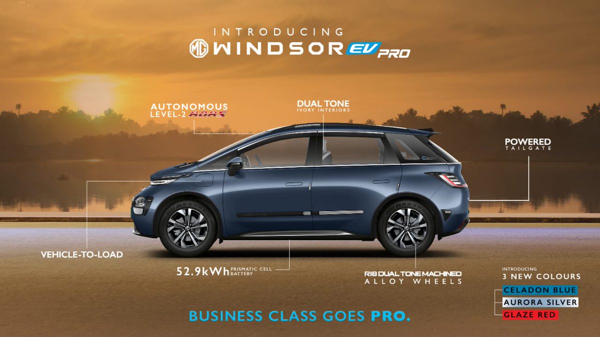 Rs 1.5 lakh extra for the MG Windsor Pro gets you
- Bigger 52.9 kWh battery pack 
- Longer range of 449km 
- Level 2 ADAS
- Vehicle to Load (V2L)
- Dual tone Ivory interiors
- New look alloy wheels 

At Rs 17.49 lakh (without BAAS), the <a href="/MGSelectIndia/">MG Select</a> Windsor Pro is a great EV