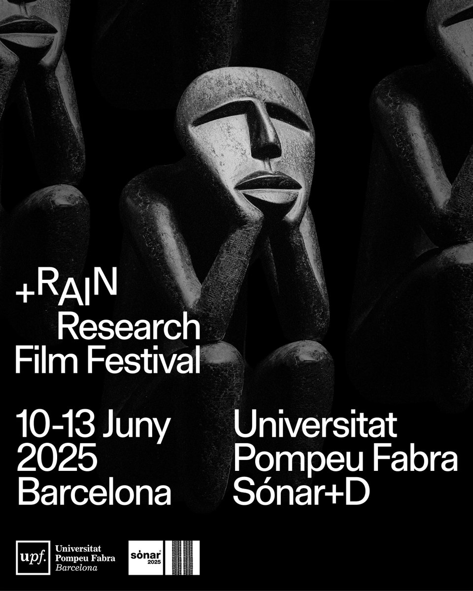 +RAIN Film Festival | June 2025 (@rainfilmfest) on Twitter photo 🌧🗿 Us presentem la imatge del #RAINFF2025, creada per l'estudi <a href="/avantiavanti/">Avanti Studio</a>!
En aquesta nova edició del festival hi podrem veure una mostra d'experimentació, exploració i mirada crítica en la intersecció entre cinema i intel·ligència artificial.
📅 10-13/06
📍 Barcelona 🌧🗿 Us presentem la imatge del #RAINFF2025, creada per l'estudi <a href="/avantiavanti/">Avanti Studio</a>!
En aquesta nova edició del festival hi podrem veure una mostra d'experimentació, exploració i mirada crítica en la intersecció entre cinema i intel·ligència artificial.
📅 10-13/06
📍 Barcelona