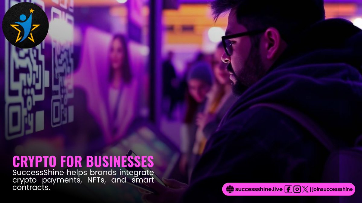 joinsuccesshine's tweet photo. Crypto for Businesses!

For More Information VISIT
https://t.co/1ZzKeo5pyY

#SuccessShine #CryptoSuccess #FinancialFreedom #Cryptocurrency #PassiveIncome #Blockchain #Investment #CryptoCommunity #Empowerment #KnowledgeIsPower #FinancialSuccess #Innovation #GlobalCommunity https://t.co/TvNpbTvou2