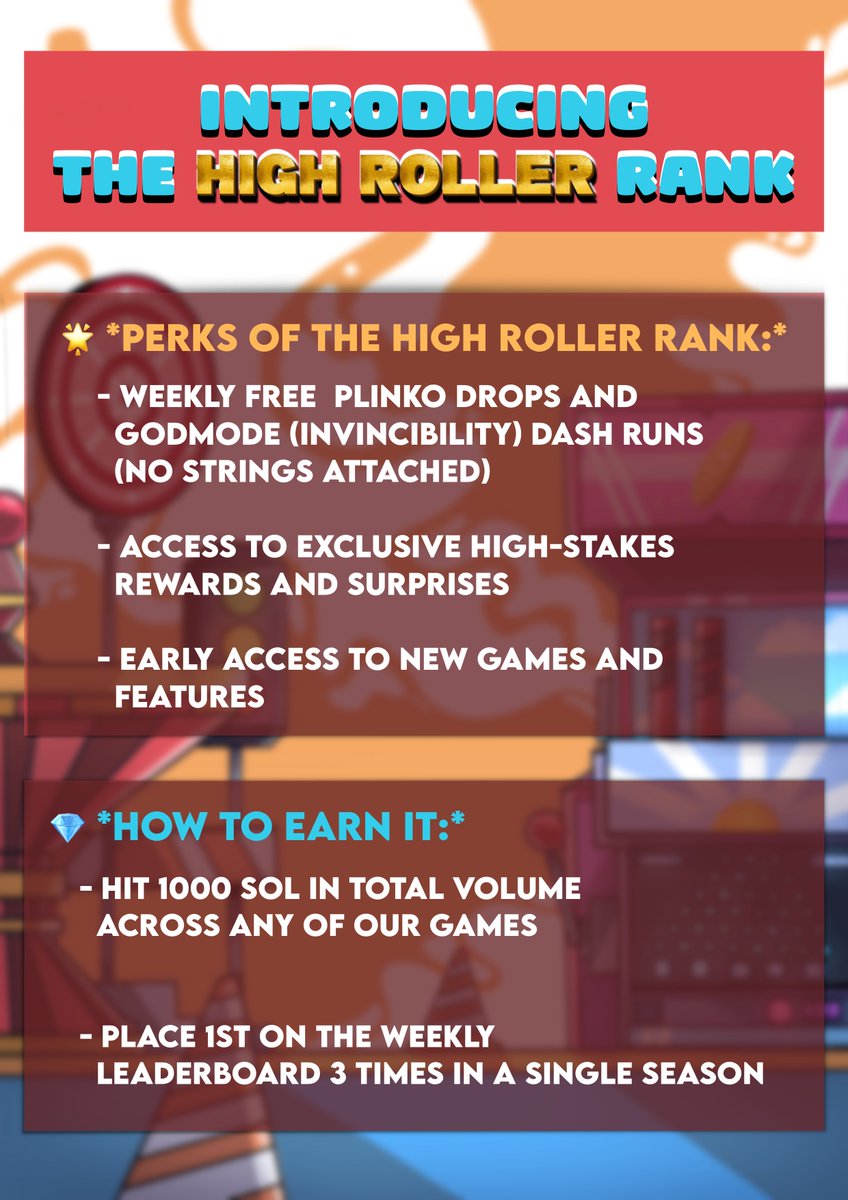 We're giving ONE lucky degen the High Roller rank at Solana Fat Boys for a full month 👑

💸 That means $225 USDC in risk-free plays every week + exclusive perks 🎁
(No catch. No cap.)

To enter:
🔁 Like + RT
👥 Tag the biggest degen you know
📥 Join Discord

Free money anyone?