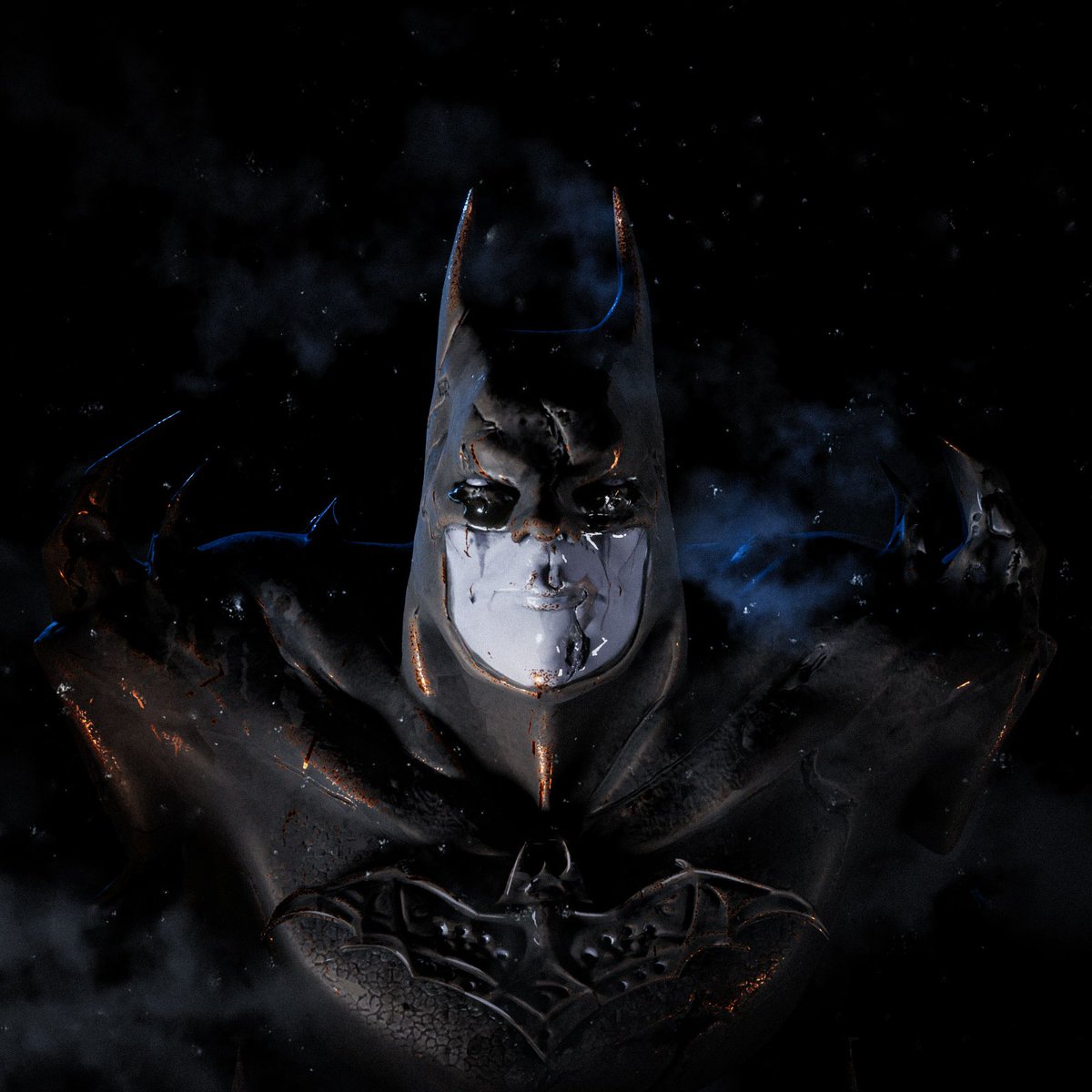 TheNerdyKnight's tweet photo. Something I been working on the last 2 weeks, I wanted to sculpt batman by reimagining him as the fallen angel from Paradise lost, all done with Blender and @3DCoatOfficial 
#3dcoat #batman #3dprinting #dc #blender #sculpting https://t.co/ZzJ119SsJH