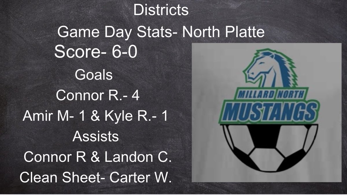Nice work tonight Mustangs!!!