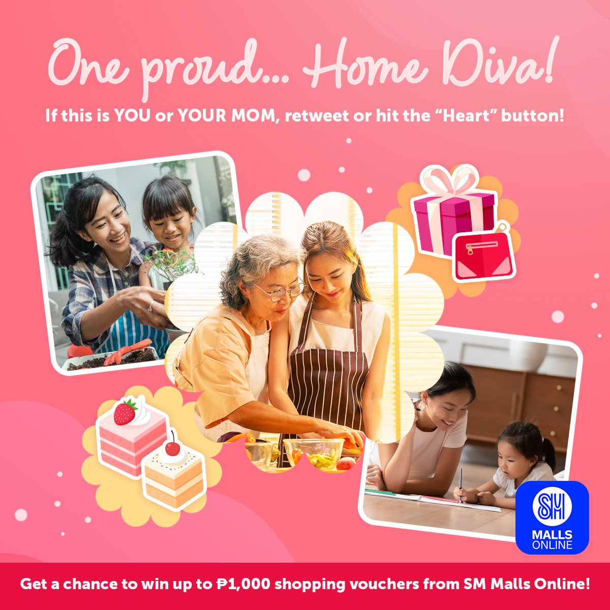 GIVEAWAY ALERT 📢❗🚨
Know a 𝓗𝓞𝓜𝓔 𝓓𝓘𝓥𝓐? Now's the perfect time to 𝓕𝓛𝓔𝓧! 💗

For a chance to win #SMMallsOnline shopping credits, 𝓗𝓘𝓣 the heart button and 𝓡𝓔𝓣𝓦𝓔𝓔𝓣 this post!

Click here to download the SMO app: click.smmallsonline.com/DFqS/Engagewit…