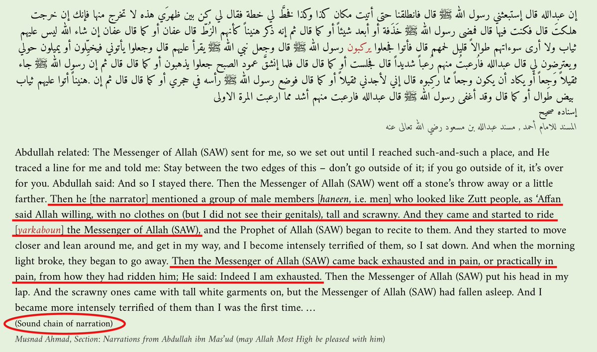 So, am I making up this story about Muhammad's late-night desert rendezvous with men who rode him all night long? 🤔
SOURCE: sunnah2.com/262