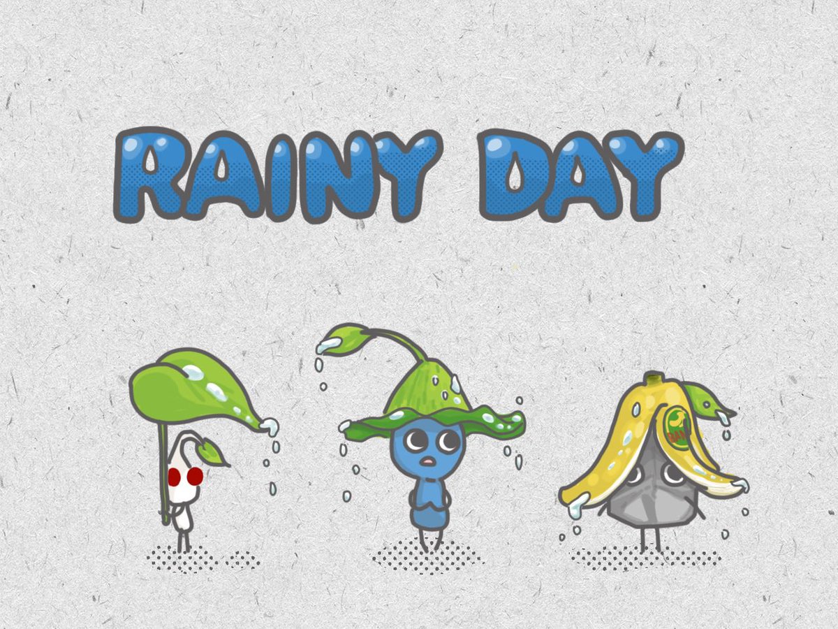 ha10imo's tweet image. 傘の多様性

#ピクミンイラスト
#雨の日