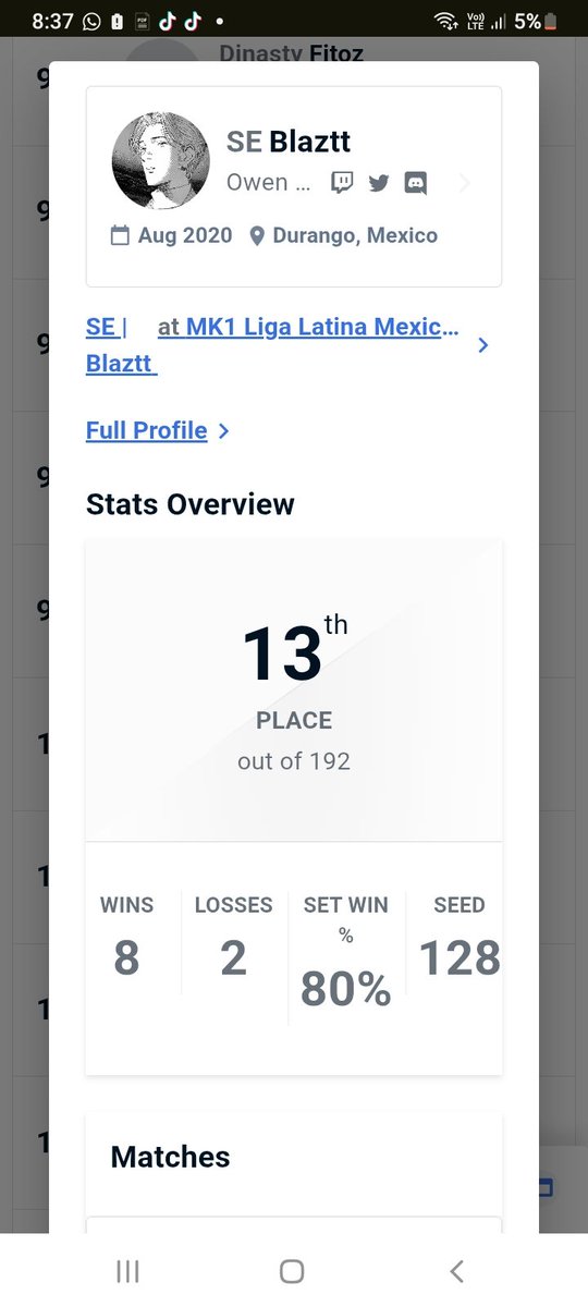 Close to reaching the top 8 in the Pro Komp qualifier in Mexico, using only Sub Darrius btw. 
PS: I'll try again in the 2nd qualifier.
#MortalKombat #subzero
