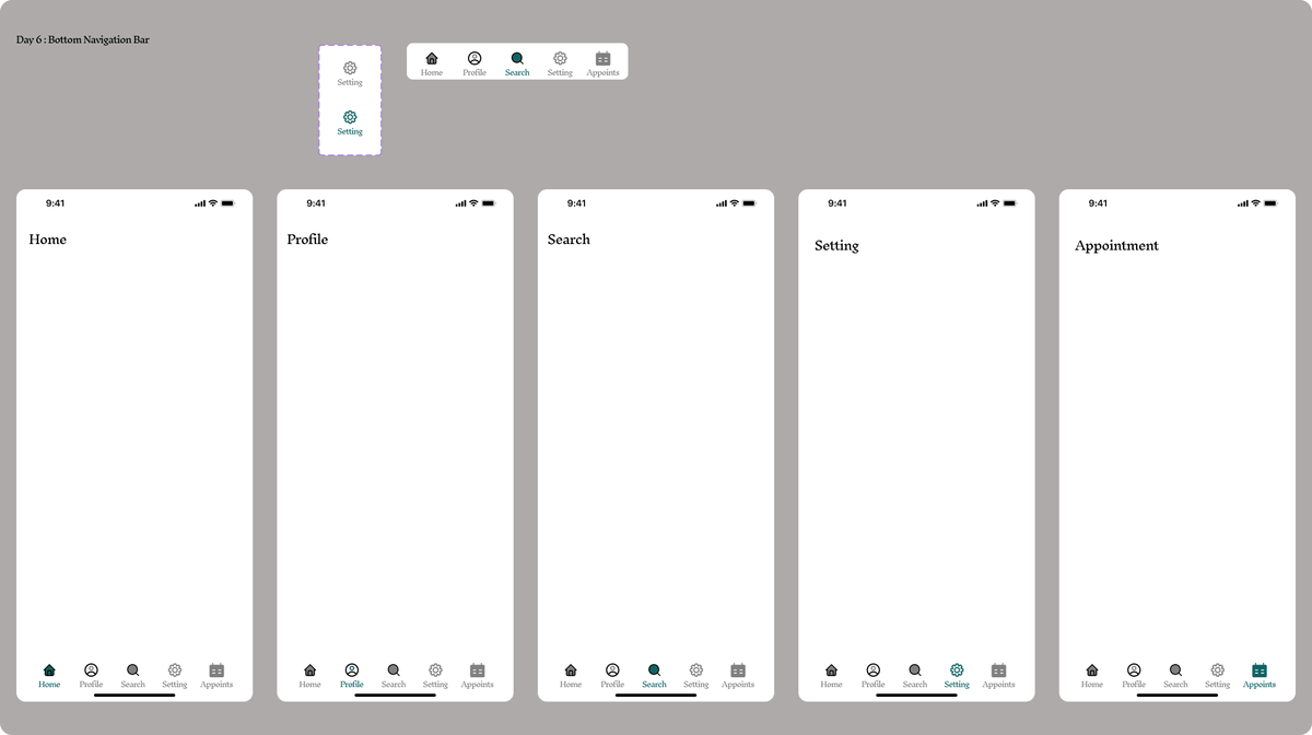 PrettyP_Feb's tweet photo. Daily UI Challenge Day 6 – Bottom Navigation Bar
Prioritized quick access to essential features using smart component structuring, auto layout &amp; design properties for consistency and scalability.

@TechCrushHQ @JoshOpaleke @praiseakinde_

#TechCrushUIChallenge #DailyUI #UIDesign https://t.co/XKvQhfqZP9