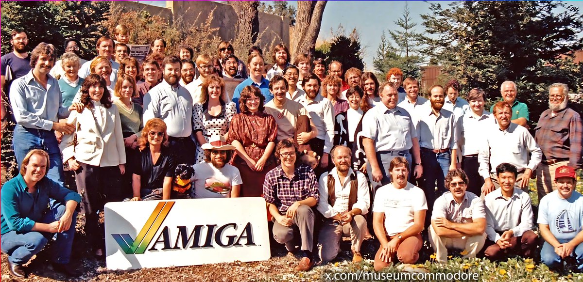 Thank you Amiga team for making a ground breaking computer!

(If you look above the Amiga sign you will see Jay Miner's dog Mitchy... the only one missing is Joe Pillow 😆)