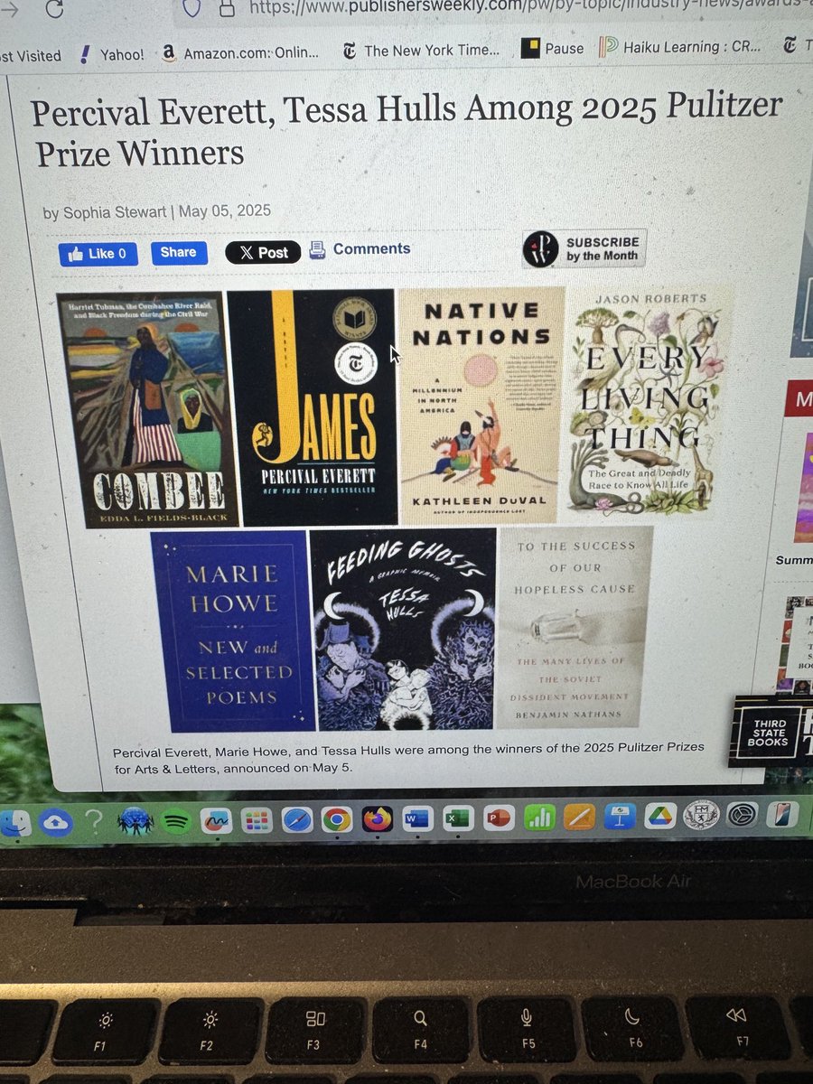 2025 Pulitzer Prizes. Congratulations to Kathleen DuVal and Edda L. Black-Fields!