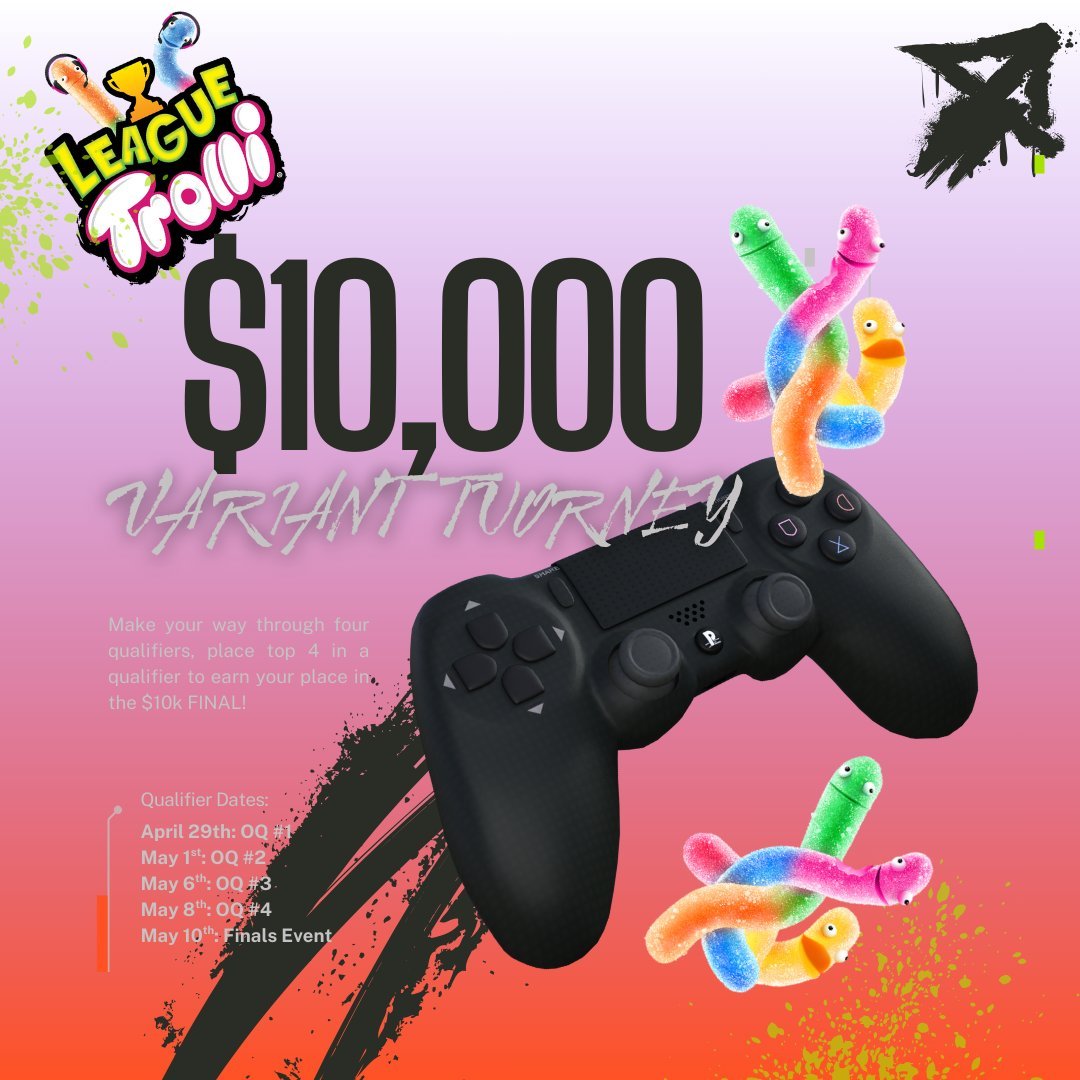 CODAgent (@callofdutyagent) on Twitter photo ⚔️QUALIFIER #3 FOR THE <a href="/Trolli_USA/">Trolli Candy</a> $10K⚔️
📆TUESDAY MAY 6th, 7PM EST
✅TOP 4 TEAMS QUALIFY FOR $10k
📒CDL VARIANT FREE ENTRY
🚨SIGNUP: docs.google.com/document/d/1gi… ⚔️QUALIFIER #3 FOR THE <a href="/Trolli_USA/">Trolli Candy</a> $10K⚔️
📆TUESDAY MAY 6th, 7PM EST
✅TOP 4 TEAMS QUALIFY FOR $10k
📒CDL VARIANT FREE ENTRY
🚨SIGNUP: docs.google.com/document/d/1gi…