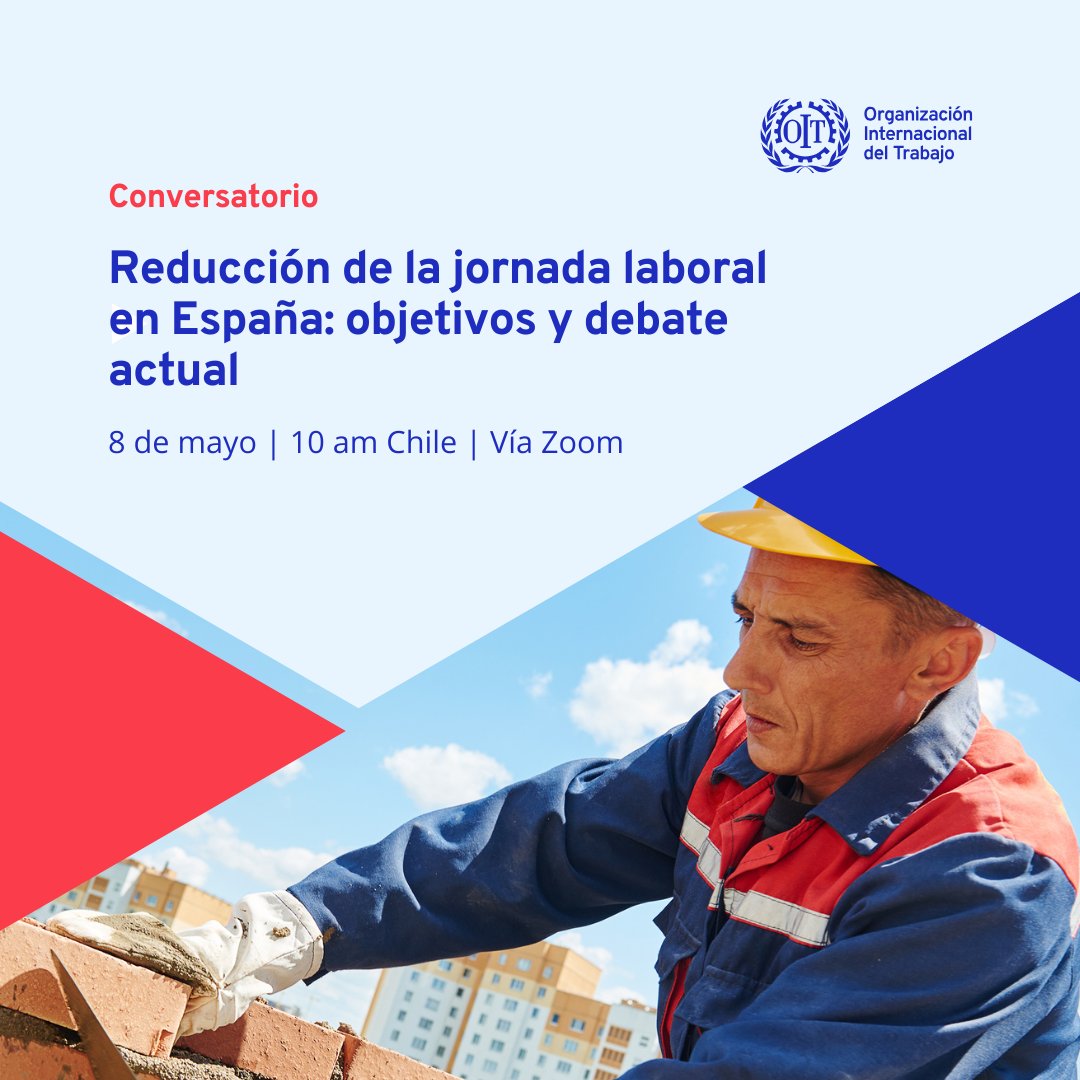 OIT ConoSur (@oitconosur) on Twitter photo 📢 ¿Cómo avanza el debate sobre la reducción de la jornada laboral en #España?
<a href="/MariaLuzVega4/">Maria Luz Vega</a>, experta en grupo promovido por la «Time Use Initiative» en España lo analiza en este evento organizado por <a href="/OITconosur/">OIT ConoSur</a>.
🗓️ 8 de mayo | 10:00 🇨🇱
🔗Registro: ilo-org.zoom.us/webinar/regist… 📢 ¿Cómo avanza el debate sobre la reducción de la jornada laboral en #España?
<a href="/MariaLuzVega4/">Maria Luz Vega</a>, experta en grupo promovido por la «Time Use Initiative» en España lo analiza en este evento organizado por <a href="/OITconosur/">OIT ConoSur</a>.
🗓️ 8 de mayo | 10:00 🇨🇱
🔗Registro: ilo-org.zoom.us/webinar/regist…