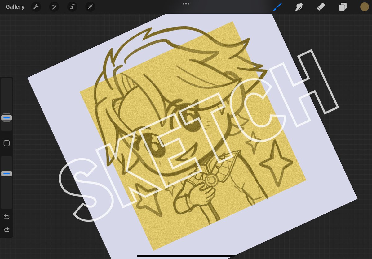 Sticky note doodle but make it digital ( total accident but I really like this 😳)

Also NICE ✨