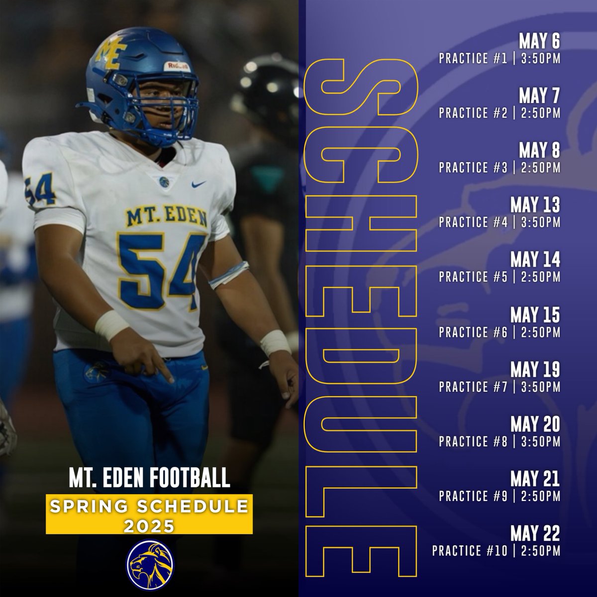 Spring Ball starts tomorrow! Ready to get to work! #AllGasNoBrakes