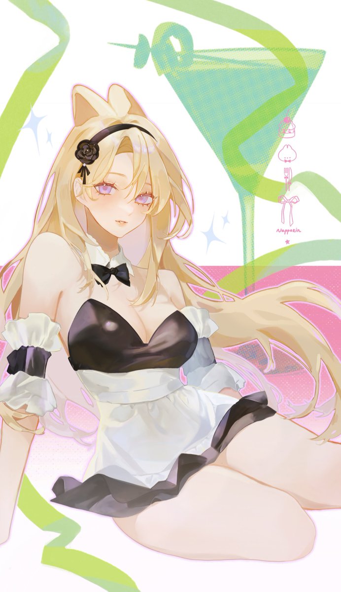 napporin's tweet image. can’t pick between the two 🍸🐰 #OC