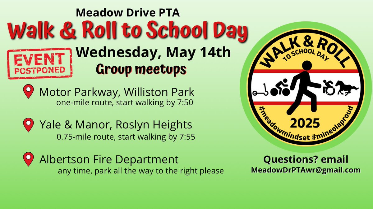Postponed!  Join us on Wednesday May 14th!