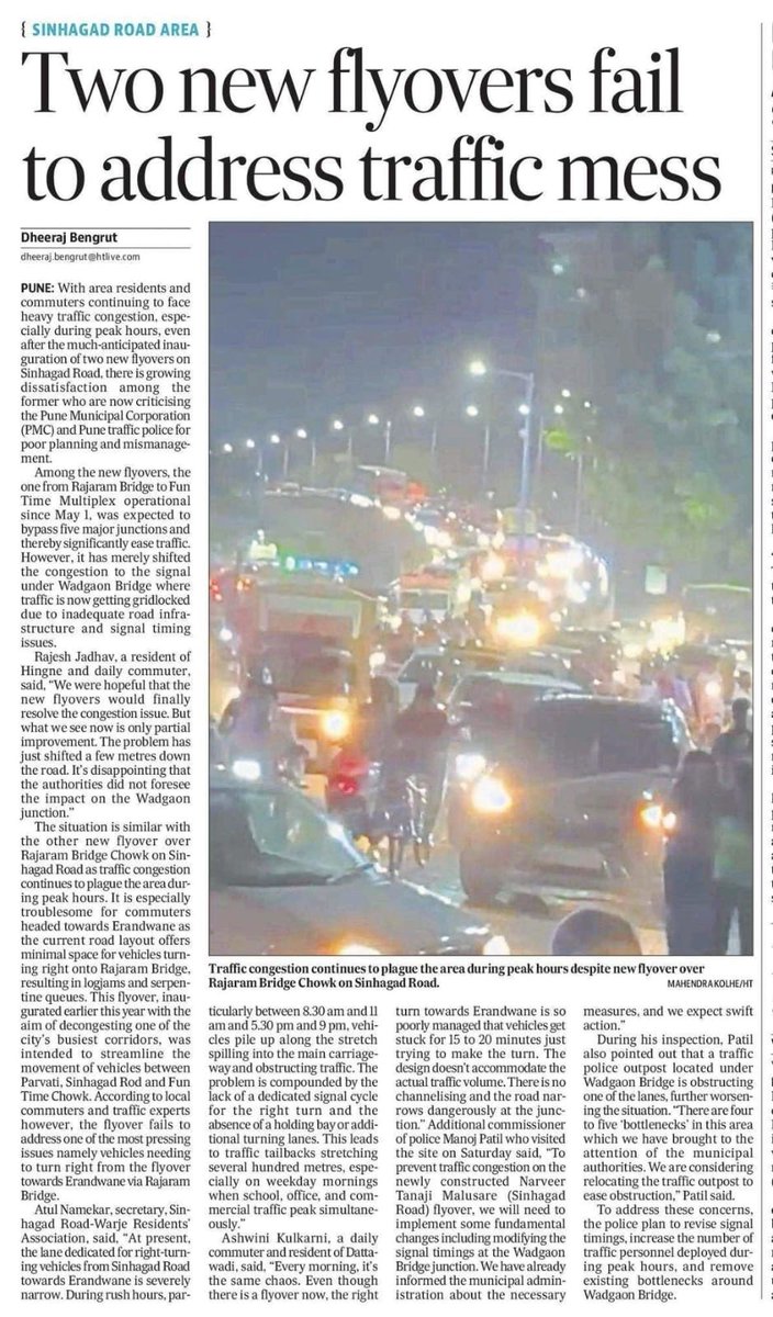 MrMcgreely's tweet photo. How many more roads will be constructed on #taxpayers money which will be anyway becomes a failure
No NEW Roads for Pune city till you curb #Traffic on existing roads 
#ScrapRFD #Scrap new roads tunnels building constructions reclaiming Riverbanks n Tekddis https://t.co/OLlFTmCGvG