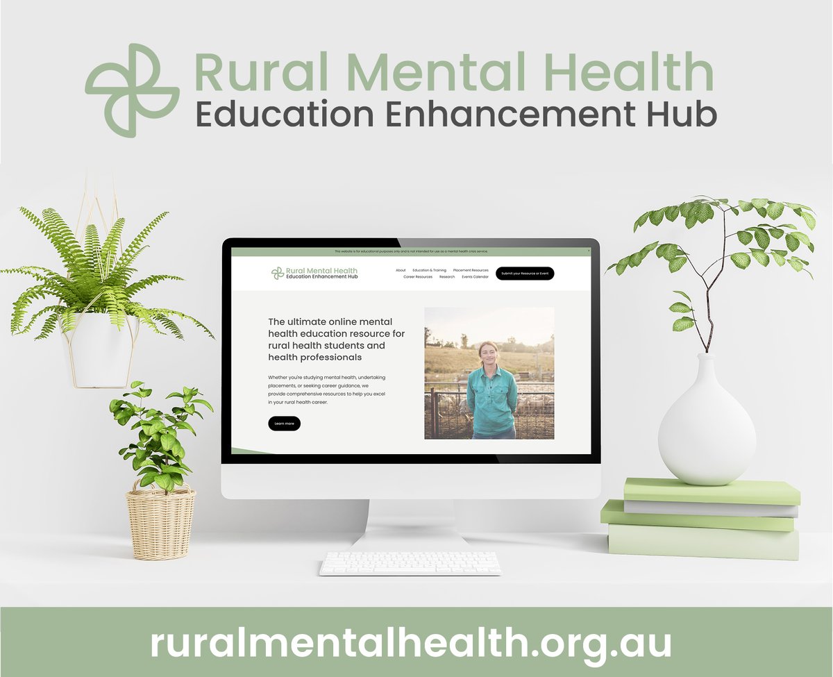 #UniMentalHealthDay raises awareness of the #mentalhealth &amp; #wellbeing needs of those who study &amp; work in higher education. The Rural Mental Health Education Enhancement Hub supports students during placement &amp; health professionals. ruralmentalhealth.org.au #LiveStudyWorkRural