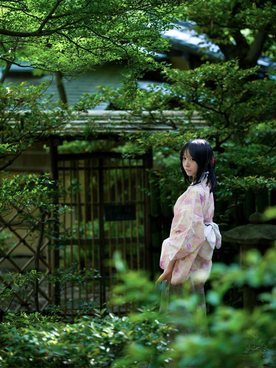 💚夏天到了，买了新浴衣，
摄影：小瑞