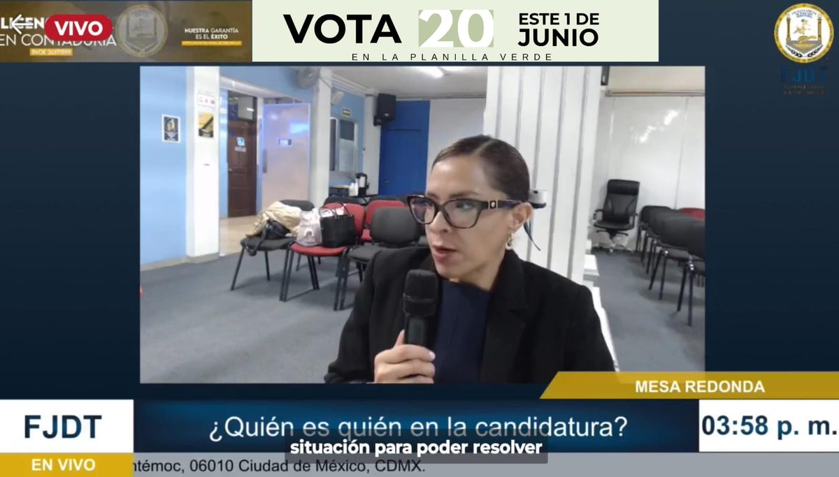 Fue un honor participar en la Mesa Redonda organizada por la Facultad Judicial de Derecho Tributario. ⚖️ Agradezco la invitación y valoro la oportunidad de compartir mis puntos de vista sobre la candidatura a Juez Civil. 👩🏻‍⚖ 🗳️ 💚 #Yépez #Vota20 #JuezaCivil #Elecciones2025 🩷
