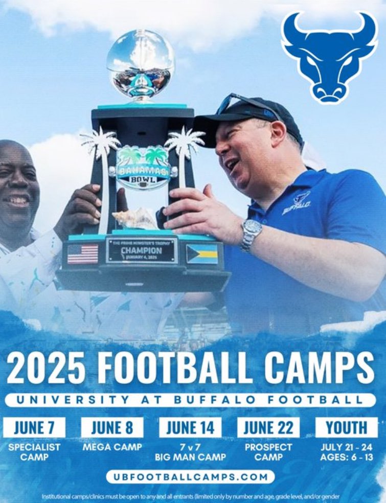Thank you <a href="/LoganNewman01/">Logan Newman</a> for the invite to the <a href="/UBFootball/">UB Football</a> camp series.
<a href="/JaeScouts/">Jae Davis</a> <a href="/PrepRedzoneNV/">Prep Redzone Nevada</a>