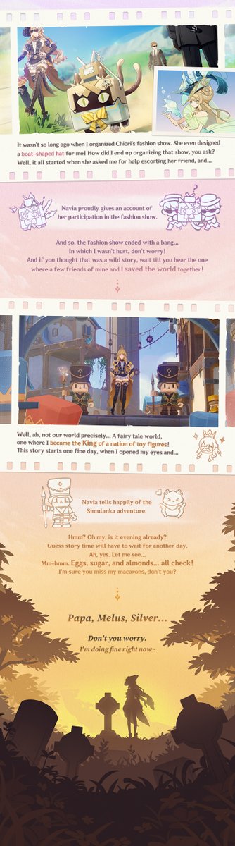 "Another Lovely Day for the Spina di Rosula's President"| Notes on #Navia 
#GenshinImpact5ꓸ6 #GenshinImpact 

Hello there, Travelers! Let's look at some notable facts about the renowned current president, leader, commander-in-chief, executive director, and boss of the Spina di