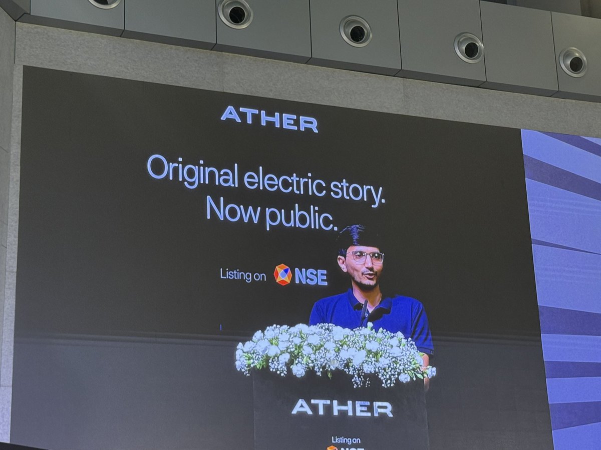 Rajeev Mantri (@rmantri) on Twitter photo āHereās to the crazy onesā¦ā
Ather Energy lists today! #AtherEnergyIPO
<a href="/atherenergy/">Ather Energy</a> <a href="/swapniljain89/">Swapnil Jain</a> <a href="/tarunsmehta/">Tarun Mehta</a> āHereās to the crazy onesā¦ā
Ather Energy lists today! #AtherEnergyIPO
<a href="/atherenergy/">Ather Energy</a> <a href="/swapniljain89/">Swapnil Jain</a> <a href="/tarunsmehta/">Tarun Mehta</a>