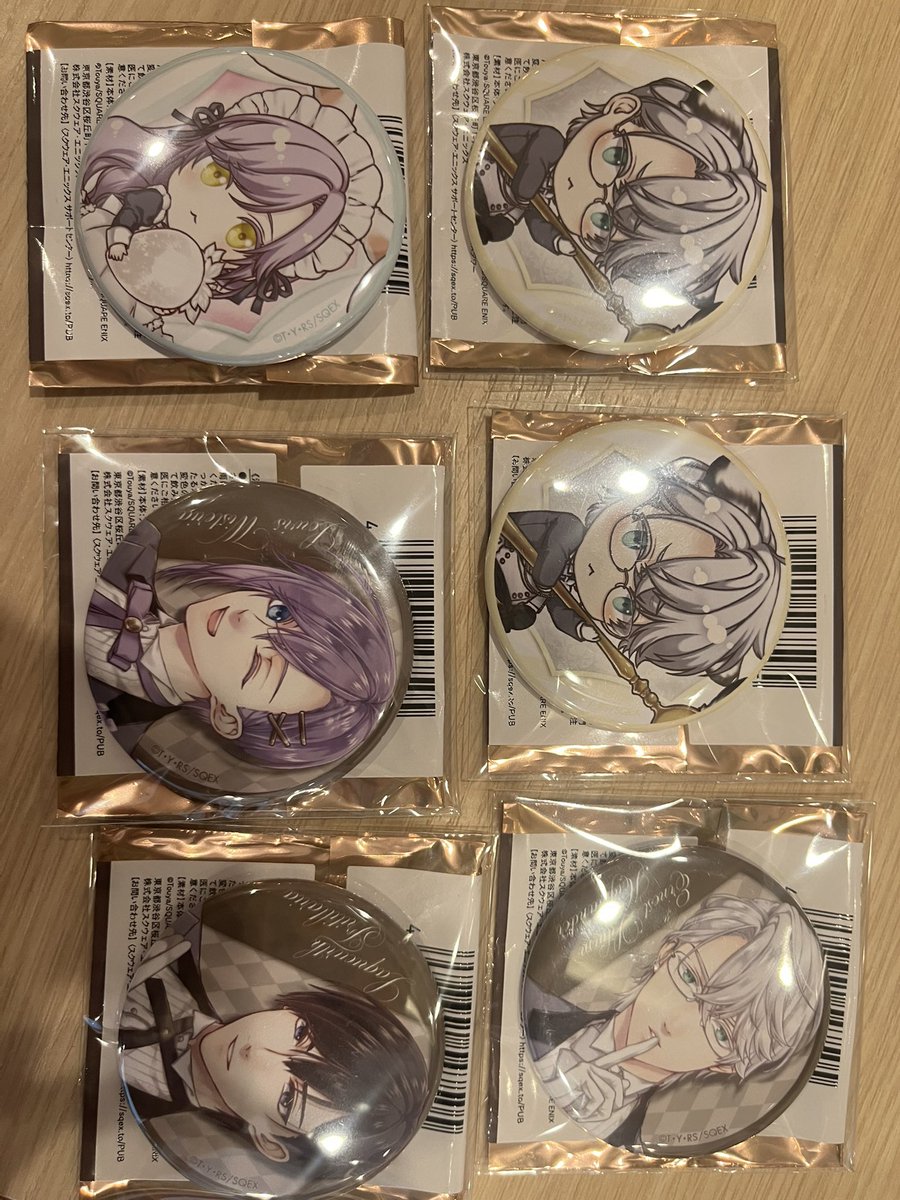 【交換】
悪役令嬢は溺愛ルートに入りました！？Collaboration Cafe 溺愛ルートカフェ 

譲)画像参照

求)サフィア

缶バッジは等身
フォトカは引き>アップ優先
購入特典はダブってる為、ジョシュアや異種も可能

5/6本日池袋手渡し可能、または郵送