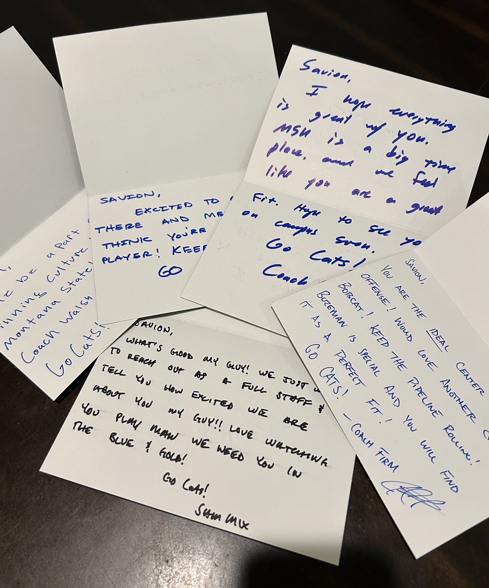 Savion Day,3⭐️OL (@_savionday) on Twitter photo Thank you coaches <a href="/MSUBobcats/">Montana State Bobcats</a> for sending me letters! #GoCats
<a href="/CoachSmith59/">Matthew Smith</a> <a href="/CoachJ_Walsh/">Jordan Walsh</a> <a href="/CoachJFirm/">Josh Firm</a> <a href="/coach_sterbick/">Pete Sterbick</a> <a href="/CoachSammyMix/">Sam Mix</a> <a href="/C_Arbizzani/">Chandler Arbizzani</a> Thank you coaches <a href="/MSUBobcats/">Montana State Bobcats</a> for sending me letters! #GoCats
<a href="/CoachSmith59/">Matthew Smith</a> <a href="/CoachJ_Walsh/">Jordan Walsh</a> <a href="/CoachJFirm/">Josh Firm</a> <a href="/coach_sterbick/">Pete Sterbick</a> <a href="/CoachSammyMix/">Sam Mix</a> <a href="/C_Arbizzani/">Chandler Arbizzani</a>