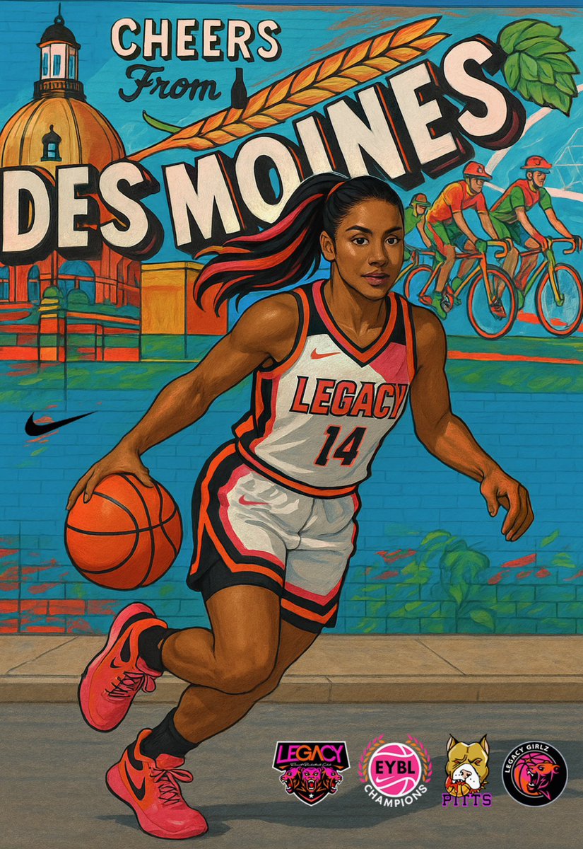 Yaaaaaassss! IOWA here we come! Big things Poppin in IOWA <a href="/nikegirlseycl/">Nike Girls EYBL Champions League</a>  is about to be 🔥🔥🔥🔥Lit! Coaches meet us there! #LEGACYGIRLZ  Go to IOWA!!  And Yes loaded with D1 Talent!! IOWA HERE WE COME!! <a href="/nikebasketball/">Nike Basketball</a> <a href="/NikeGirlsEYBL/">Nike Girls EYBL</a> <a href="/LegacyNike17u/">Legacy Nike EYCL 17u</a> <a href="/LegacyNike16U/">Legacy Nike 16U</a> <a href="/LegacyNike15U/">Legacy Nike 15U</a>