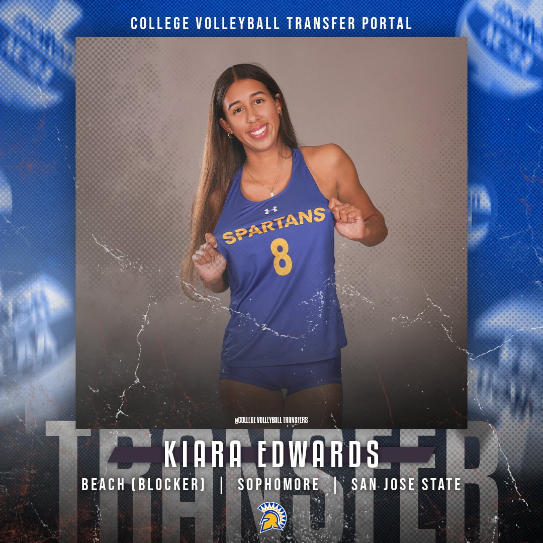 𝗜𝗻 𝗧𝗵𝗲 𝗣𝗼𝗿𝘁𝗮𝗹

✏️: Kiara Edwards
🏐: Beach (Blocker)
🎓: Sophomore
📍: San Jose State

#CollegeVBTransfers | #NCAAWVB