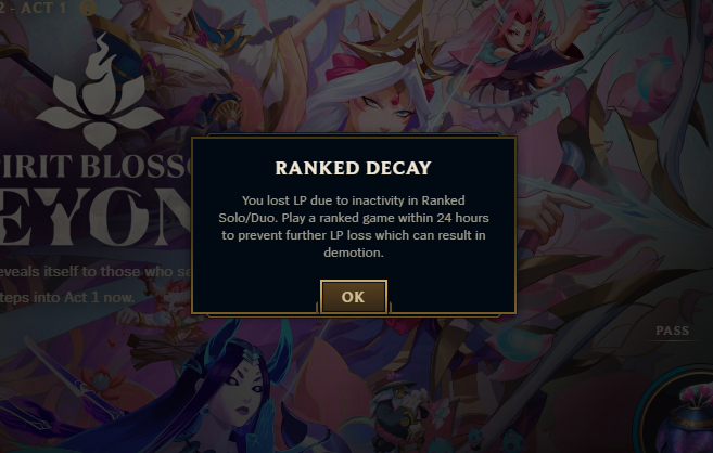 El decay debería ser solo para master+ para que chingados bajan las cuentas de diamante a emerald ???