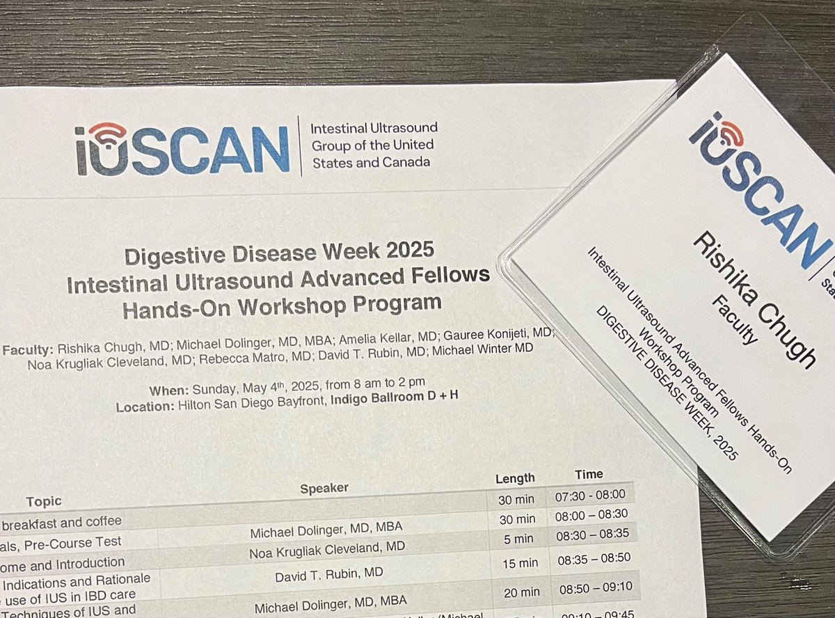 RishikaChughMD's tweet image. #DDW2025 was amazing💩Some highlights:
- my ⭐️mentee Nicole Garcia presenting on combo tx with upa
- teaching at the advanced fellows @iUSCAN course
- presenting on IUS in ICI enterocolitis
- sharing an exciting IUS case at AGA central
- seeing my fav GIs from around the 🌎 !