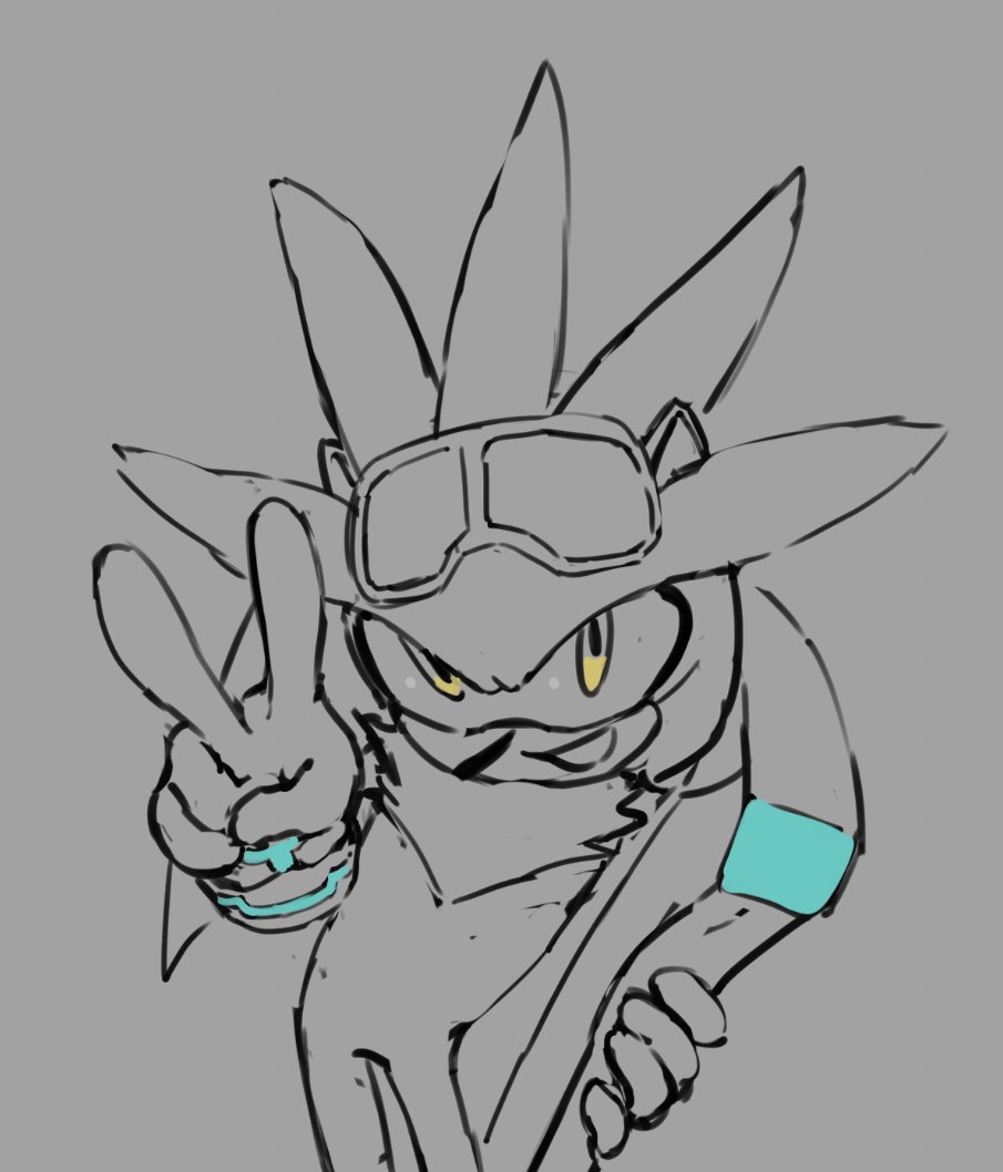 cicirca_'s tweet image. Doodle silver before a race! #SilverTheHedgehog