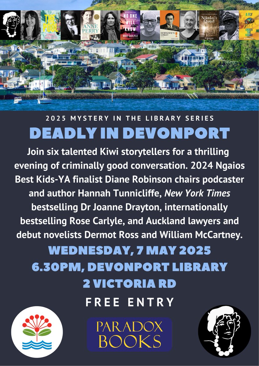 The fine folks of Devonport Library have a tradition to dress up the statue of beloved library cat Benjamin. Today and tomorrow, in honour of our #MysteryintheLibrary series coming to Devonport for the first time, he has a new outfit. Looking sharp, Benjamin! #yeahnoir