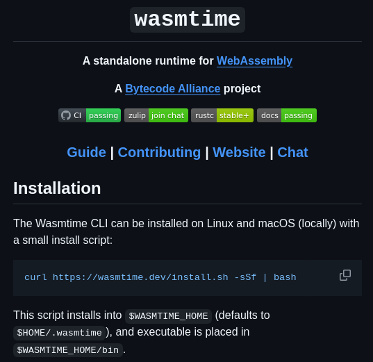 tom_doerr's tweet image. Lightweight WebAssembly runtime with JIT compilation capabilities