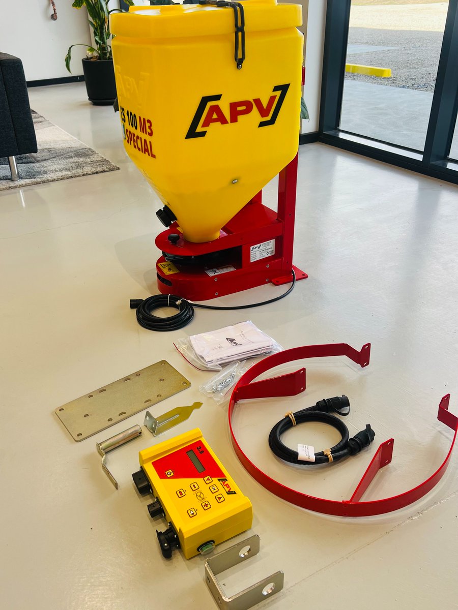 APV ES100 M3 Special - $2100 +GST
Slug &amp; Mouse Bait Spreader
100L Hopper
Capable of Spreading Metarex 28m
Manual Rate Adjustment Via Slide on side of hopper
Adjustable vanes
Adjustable drop point

(Limited time only, if we sell out - you miss out)
ozagmachinery.com.au
