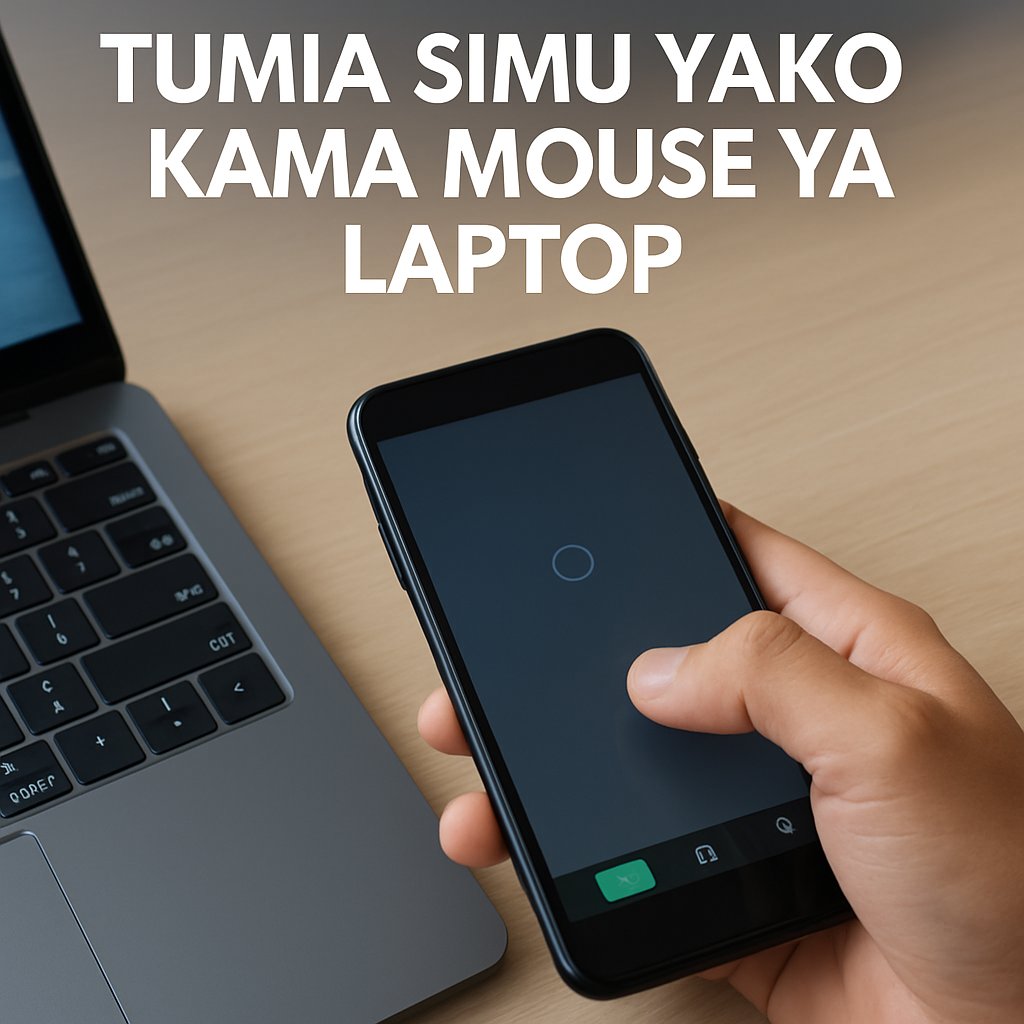 #UZI

💨TUMIA SIMU YAKO KAMA MOUSE YA LAPTOP.

Simu Yako Inaweza Kufanya Zaidi ya Unavyodhani!
Unajua unaweza kuitumia kama mouse ya laptop yako? Bila bluetooth mouse wala vifaa vya gharama.

Shuka 🧵👇

Kindly repost 🔄