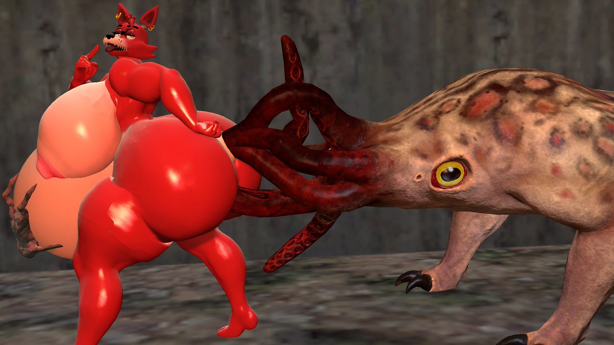 busty pregnant Animatronic Foxes playing with half life big bullsquid,

Character swap variants:
Tyranna
Toy Foxy (Mangle)
fem Foxy

TyranFox belongs to me ©