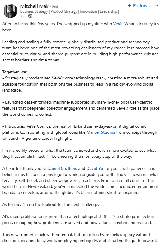 Dave_Quack's tweet photo. https://t.co/qYQQUmiOPX
Mitch just left Veve.. ๐
GG bois #veve #vevescam #digitalrentables $OMI https://t.co/oubqT8vTML